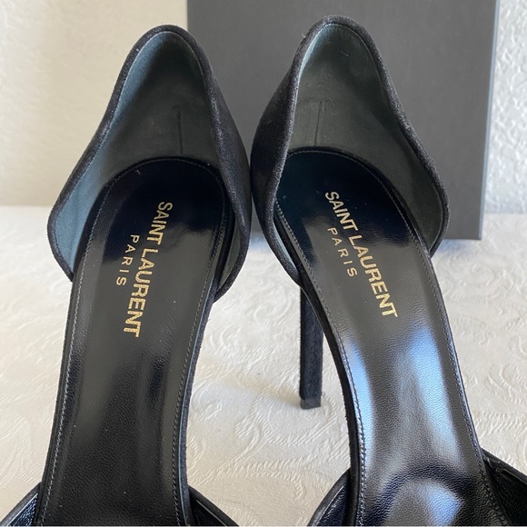 Saint Laurent Suede Pump, Black - Picture 8 of 11